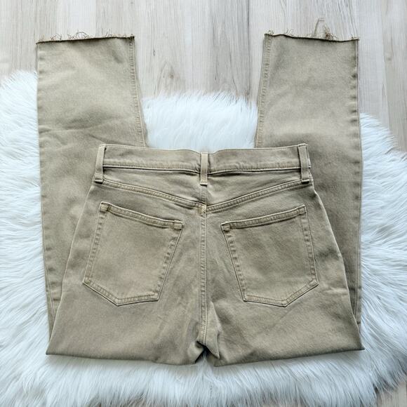 Gap Cheeky Straight High Rise Jeans Tan Button Fly Size 8/29 R cd91 - Picture 2 of 5